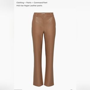 Aritzia Babaton Command Faux leather pants size 4